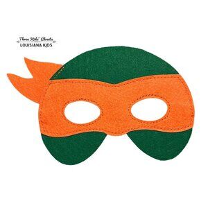 NEW Handmade Orange Ninja Turtles Mask Michelangelo